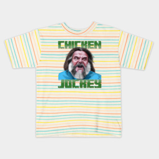 A Minecraft Movie: Steve & the Chicken Jockey Kids T-Shirt