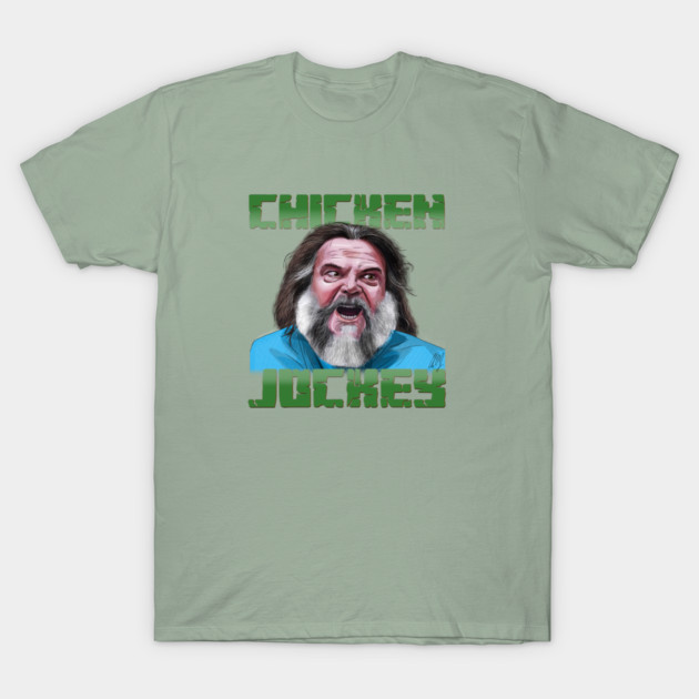 A Minecraft Movie: Steve & the Chicken Jockey T-Shirt by 51Deesigns