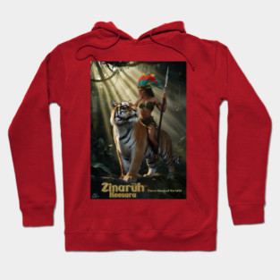 Zinaruh Keesara, and her trusted Bangal Tiger Hoodie