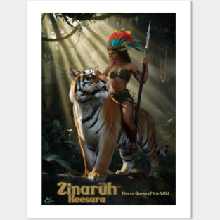 Zinaruh Keesara, and her trusted Bangal Tiger Posters and Art