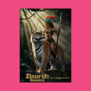 Zinaruh Keesara, and her trusted Bangal Tiger T-Shirt