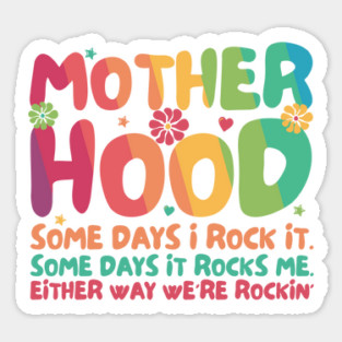 Retro Motherhood Mother's Day Sticker