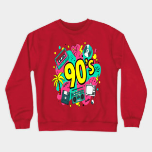 90s Throwback Tee - Rad Retro Nostalgia Bomb Crewneck Sweatshirt