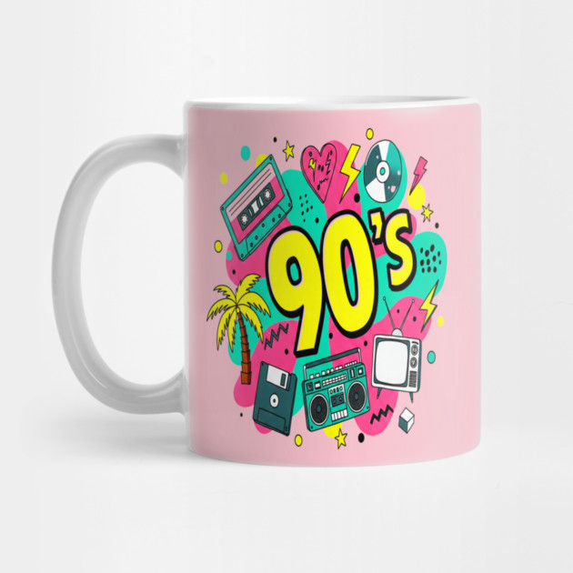 90s Throwback Tee - Rad Retro Nostalgia Bomb by OUTFITPAW