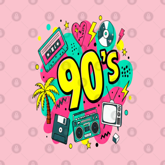 90s Throwback Tee - Rad Retro Nostalgia Bomb by OUTFITPAW