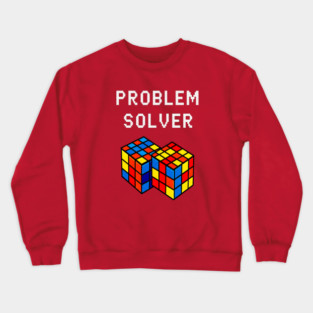 Rubik's Cube Tee - Problem Solver Puzzle Pride Crewneck Sweatshirt