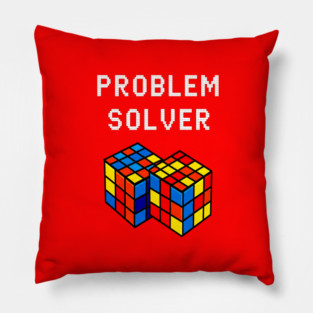 Rubik's Cube Tee - Problem Solver Puzzle Pride Pillow