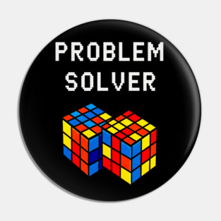 Rubik's Cube Tee - Problem Solver Puzzle Pride Pin