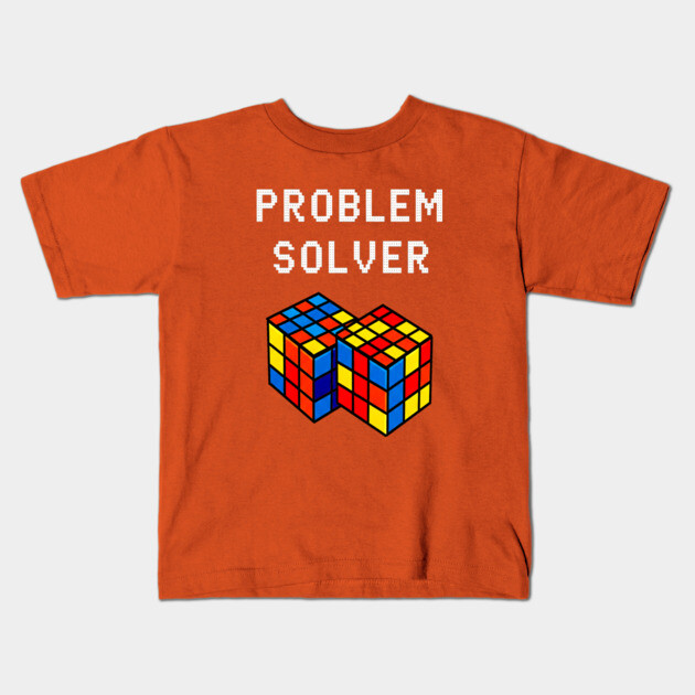 Rubik's Cube Tee - Problem Solver Puzzle Pride Kids T-Shirt by OUTFITPAW