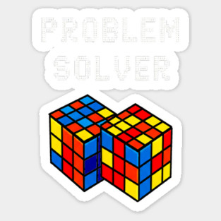 Rubik's Cube Tee - Problem Solver Puzzle Pride Magnet