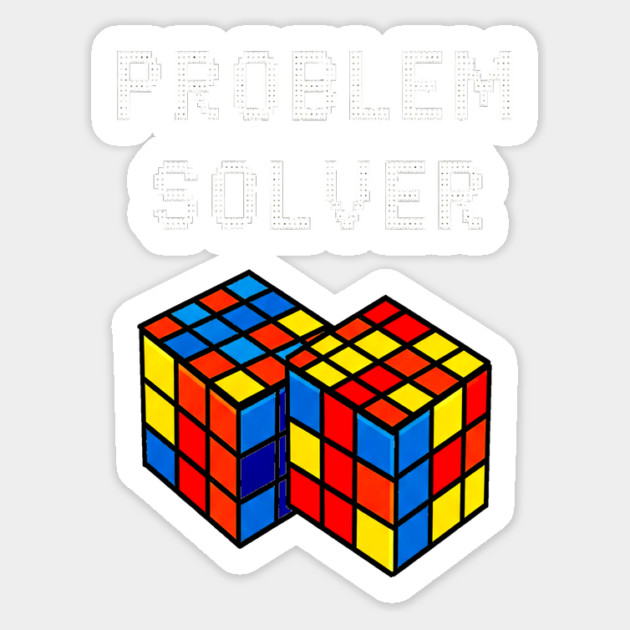 Rubik's Cube Tee - Problem Solver Puzzle Pride Magnet by OUTFITPAW