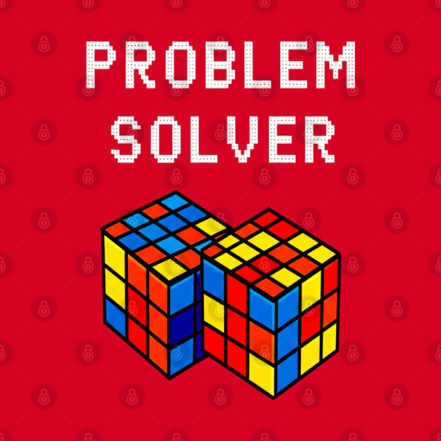 Rubik's Cube Tee - Problem Solver Puzzle Pride by OUTFITPAW