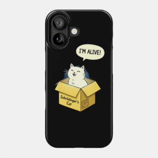 Schrödinger's Cat Tee - Paradoxically Purrfect Design Phone Case