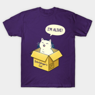 Schrödinger's Cat Tee - Paradoxically Purrfect Design T-Shirt