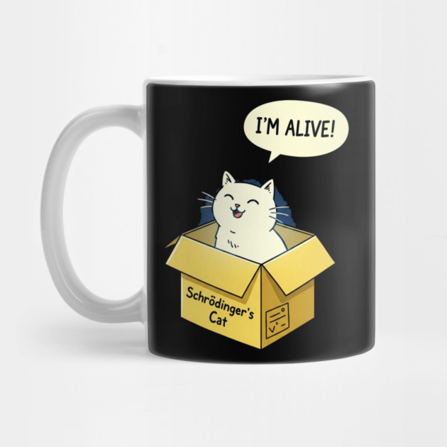 Schrödinger's Cat Tee - Paradoxically Purrfect Design by OUTFITPAW
