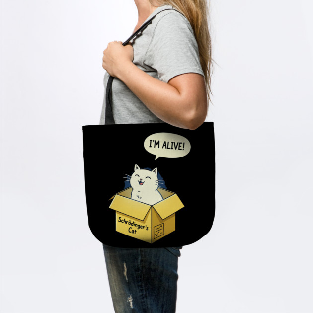 Schrödinger's Cat Tee - Paradoxically Purrfect Design by OUTFITPAW