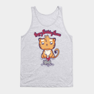 Kitty with a present Tank Top