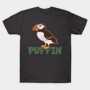 Bold Atlantic Puffin Seabird T-Shirt