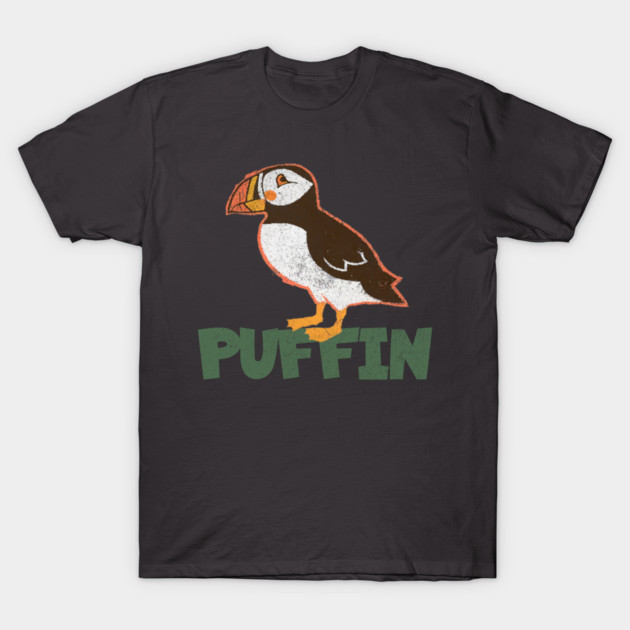 Bold Atlantic Puffin Seabird T-Shirt by DonWillisJrArt