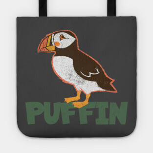 Bold Atlantic Puffin Seabird Tote