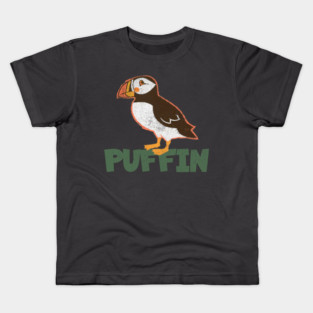 Bold Atlantic Puffin Seabird Kids T-Shirt