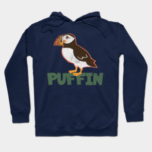Bold Atlantic Puffin Seabird Hoodie