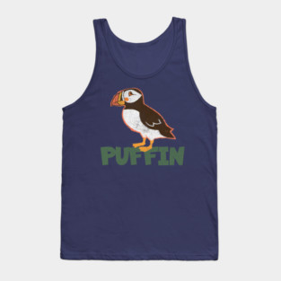 Bold Atlantic Puffin Seabird Tank Top