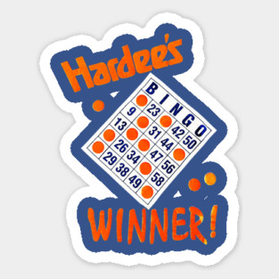 Hardee's Bingo - Vintage Sticker