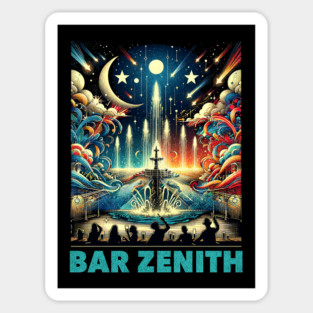 Bar Zenith In the Newest Theme park in Orlando Florida Magnet