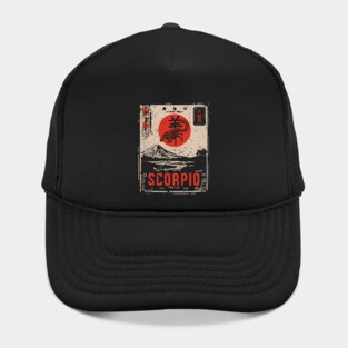 Scorpio Zodiac Poster – Intense Japanese Scorpion Design Hat