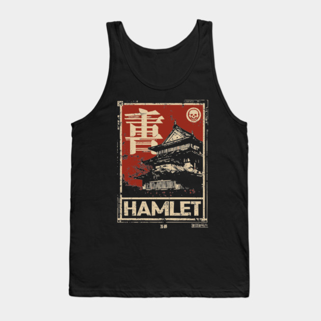 Hamlet Poster – Japanese Ukiyo-e Shakespeare Art Tank Top by TuncGK