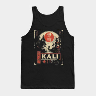 Kali Goddess Poster – Japanese Dark Divine Power Art Tank Top