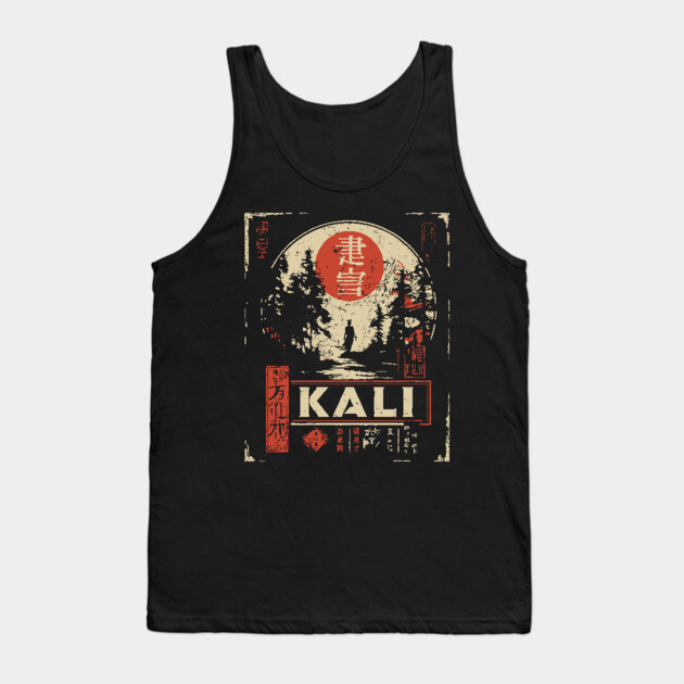 Kali Goddess Poster – Japanese Dark Divine Power Art Tank Top by TuncGK