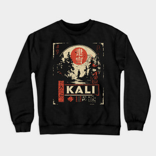 Kali Goddess Poster – Japanese Dark Divine Power Art Crewneck Sweatshirt