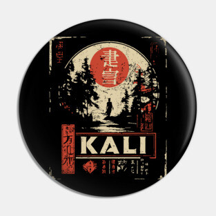Kali Goddess Poster – Japanese Dark Divine Power Art Pin