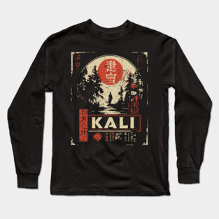 Kali Goddess Poster – Japanese Dark Divine Power Art Long Sleeve T-Shirt