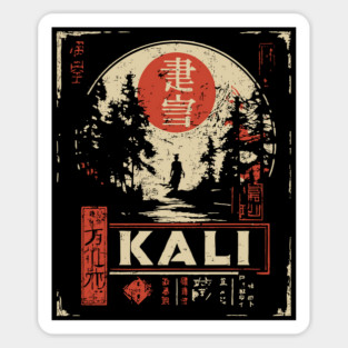 Kali Goddess Poster – Japanese Dark Divine Power Art Sticker