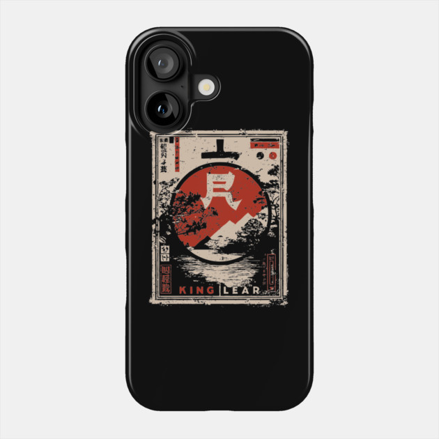 King Lear Poster – Japanese Ukiyo-e Shakespeare Tragedy Art Phone Case by TuncGK
