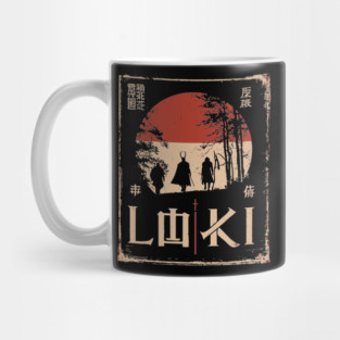 Loki God Poster – Norse Trickster in Japanese Ukiyo-e Style Mug