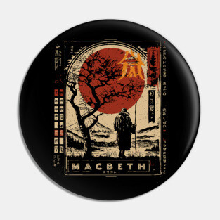 Macbeth Poster – Japanese Style Shakespeare Tragedy Print Pin