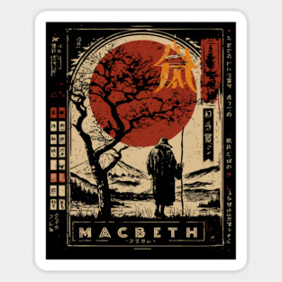 Macbeth Poster – Japanese Style Shakespeare Tragedy Print Magnet