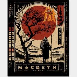 Macbeth Poster – Japanese Style Shakespeare Tragedy Print Posters and Art
