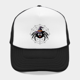 Cute Witch Spider with Web Halloween Fun Hat