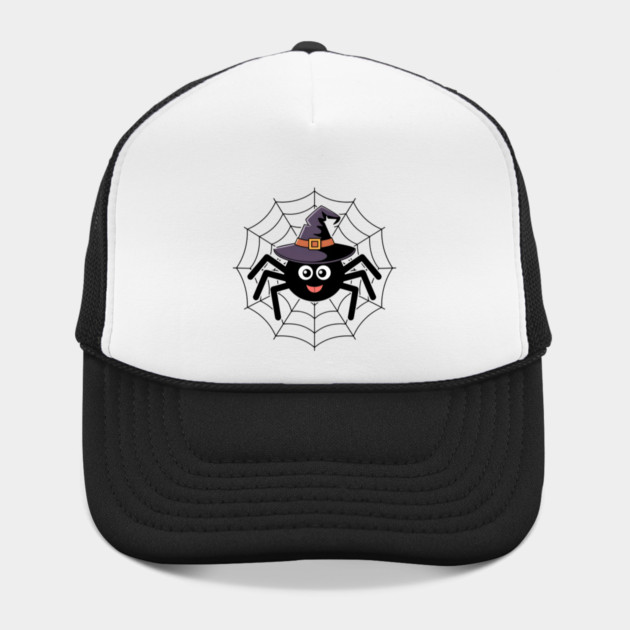 Cute Witch Spider with Web Halloween Fun by BirdsnStuff