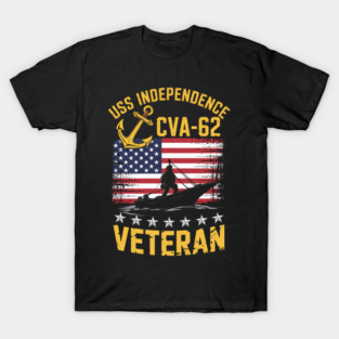 USS Independence CV-62 Aircraft Carrier Veteran T-Shirt