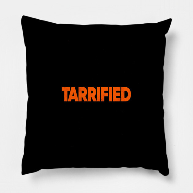 Tarrified Tee - Hilariously Haunted Freedom Future Pillow by OUTFITPAW