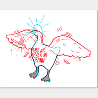 GOOSE GAME ANAGLYPH Posters and Art