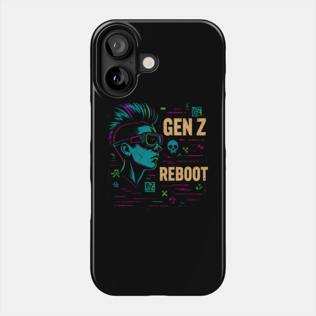 GEN Z REBOOT — Tech Rebellion Unleashed Phone Case by Hobby Helpers Merch