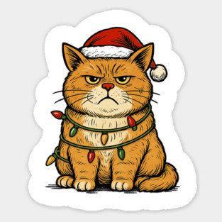 christmas-cat Sticker