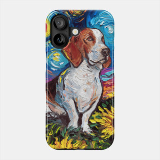 Basset Hound Night 2 Phone Case